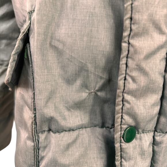 Stag Trail Country Vintage Green Bomber Puffer Jacket - Picture 4 of 8